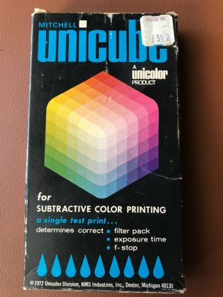 Vintage Mitchell Unicolor Subtractive Unicube For Color Printing Test Prints