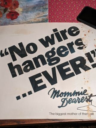 Mommie Dearest Poster / Sample,  Promo,  Only 5 Made || Faye Dunaway,  Rutanya Alda