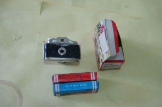 Vintage Mini Spy Camera w 2 boxes useless film 2