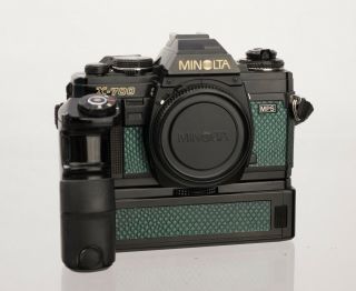 Minolta X700 W/ Motor Drive 1 Replacement Cover - Laser Cut Recycled Leather