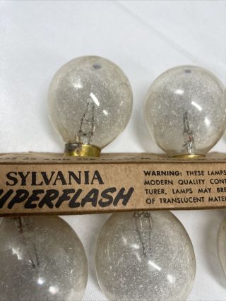 19 Sylvania Blue Dot flash Bulbs FP 26 In Package Clear Bulbs 2