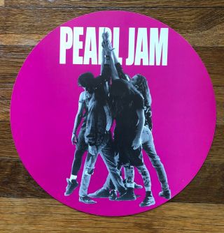 Pearl Jam Ten Ultra Rare Promo Circular Poster Flat 