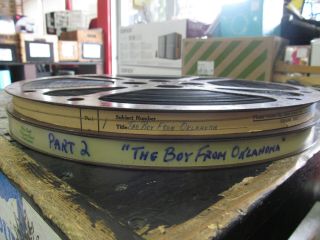 Vintage 1954 BOY FROM OKLAHOMA Movie 16mm 2 REEL FILM Set w/ carrying case RARE 2