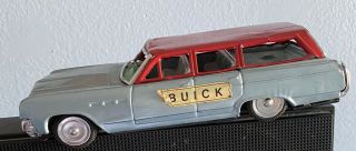 Vintage Tin Friction Buick Estate Wagon Made In Japan By Bandai