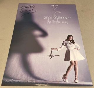 Emilie Simon The Flower Book Rare Promo Only Poster 11x17 Band Signed Rare