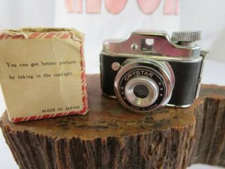 Vintage Crystar Miniature Mini Spy Camera Made In Japan Not Rp19