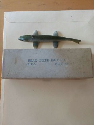 Vintage Bear Creek Co.  Ice King S - 30 Spearing Decoy W/ Box.