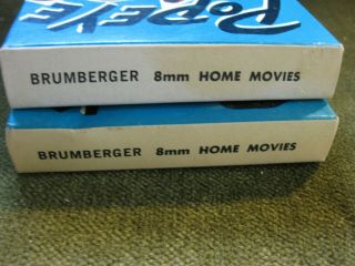 3 Vintage Brumberger Films Popeye Home Movies 8mm 2