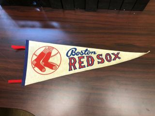 1960’s Vintage Boston Red Sox Full Size Mlb Pennant