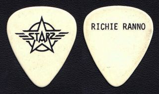 Vintage Starz Richie Ranno Signature White Guitar Pick - 1979 Tour