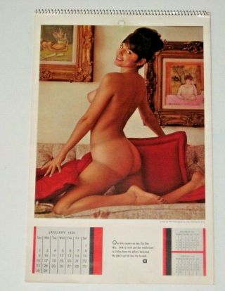 Vintage Old Playboy Calendar - 1966 - 9th Year