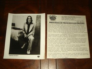 Ultra Rare Todd Rundgren Utopia 1979 Press Kit Bill Graham Presents Berkeley,  Ca