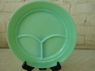 Vintage Fire King Oven Ware 9 1/2 " Jadeite Grill Plate