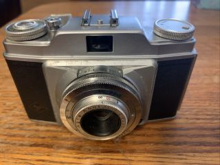 Agfa Silette Pronto 35mm Film Camera W/ Apotar 45mm 1:3.  5 Vintage,  Leather Case 2