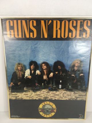 Vintage Guns N Roses Poster By Ross Halfin 1988 M3147 Funky 20”x16”