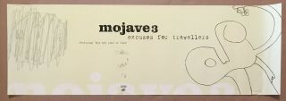 Neil Halstead Mojave 3 Ultra Rare 2000 Promo Poster Banner For Excuses Cd 36x12