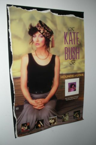 Vtg 1985 Kate Bush Hounds Of Love Promo Poster 24 " X 36 "