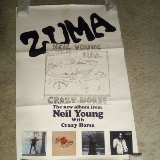 Neil Young & Crazy Horse 1975 Poster Zuma Promo Poster 24 " X 36 "