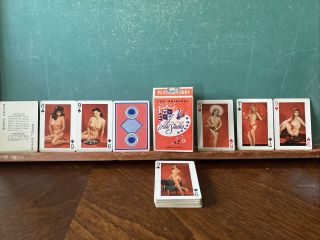 Vintage Fifty - Two Art Studies Pinup Girl Playing Cards