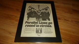 Blondie Parallel Lines - 1978 Framed Poster Sized Advert