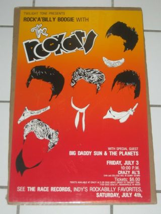 The Rockats Concert Poster 7/3/81 Crazy Al 