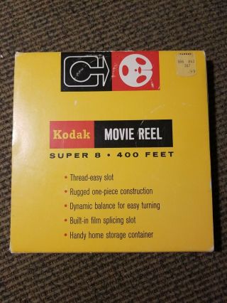 Vintage Kodak 8 Take Up Film Reel 7 " Holds 400 Ft Of Film W/ Box