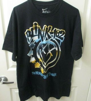 Vintage Blink 182 Us Concert T - Shirt Tour Dates 2009 Men Large