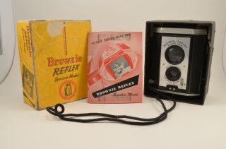Brownie Reflex Synchro Model No.  173 And Instructional Booklet