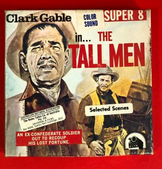 Vintage 8 Movie Ken Films Clark Gable The Tall Men (1955) Sound / Colour