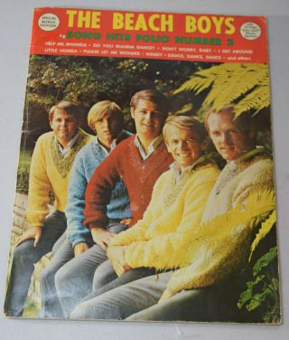 Vintage The Beach Boys Song Hits Folio Number 2 Song Book 1965