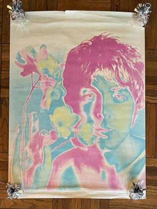 Rare 1967 Paul Mccartney Psychedelic Poster Richard Avedon/ Us Version/ Beatles