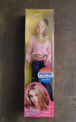 2001 Nib Britney Spears Doll Exclusive Pepsi Tv Commercial Outfit