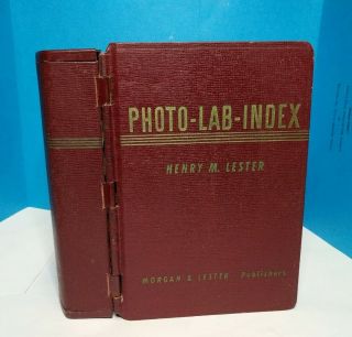 Photo Lab Index,  10th Ed.  By.  H.  M.  Lester.  Quarterly Supplement.  Prong Binder.