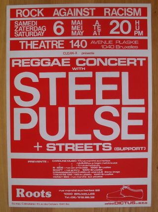 Steel Pulse Streets Reggae Silkscreen Concert Poster 