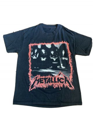 Vintage Metallica Concert T - Shirt Tee 1990 Tour