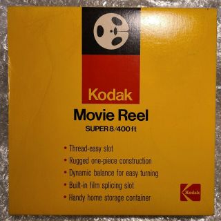 Vintage Kodak 8 Take Up Film Reel 7 " Holds 400 Ft Of Film W/ Box