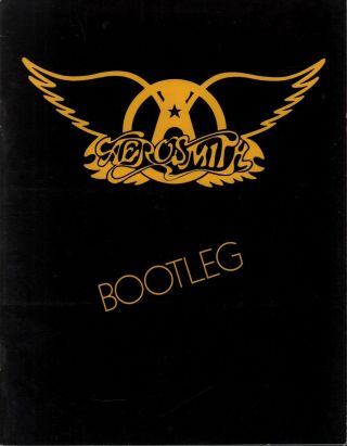 Aerosmith 1977 Bootleg Tour Program Book / Steven Tyler / Joe Perry / Ex 2 Nmt