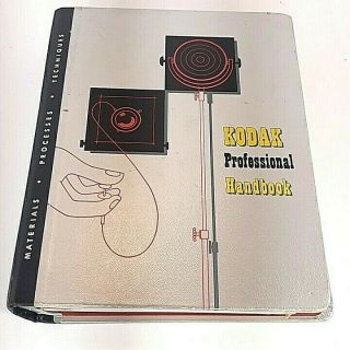 Vtg Kodak Professional Handbook 1952 First Edition Photography Reference