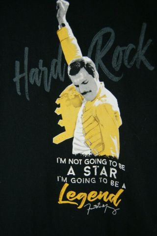 Rare Hard Rock Cafe Florida Black Freddie Mercury Legend Queen Xxl T - Shirt
