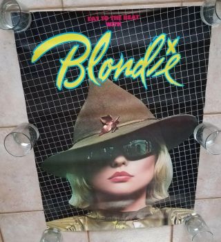 Blondie 1979 Eat To The Beat Promo Poster 30 " X 23 " Near Vintage Rare