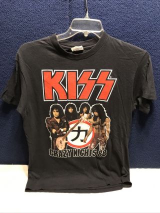 Vintage Kiss Crazy Nights 88 1988 Concert Tour Shirt Size Large