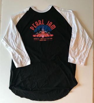 Pearl Jam T - Shirt Raglan Wrigley Field Chicago 3x 2018 Tour T Shirt