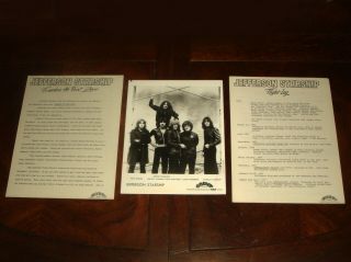 Rare Jefferson Starship " Freedom At Point Zero " 1979 Grunt Rca Records Press Kit