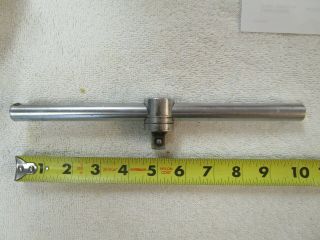 Vintage Snap On 10 Inch Sliding T - Bar With 1/2 Inch Drive