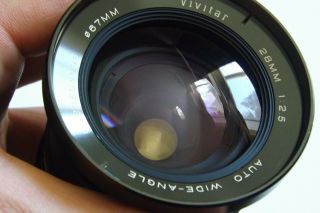 Vintage Vivitar 28mm F/2.  5 Lens,  M42 Mount