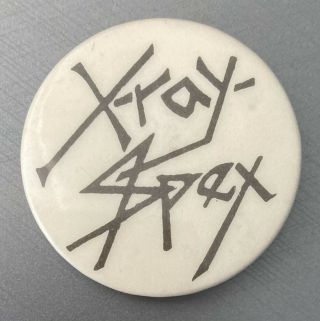 Vintage X - Ray Spex Pin Badge 1970s Punk Wave Poly Styrene