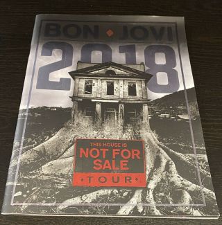 Bon Jovi 2018 ‘this House Is Not For Sale’ Tour Program Book Australia