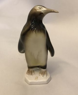 Vintage Porcelain Penguin Figurine Royal Dux Bohemia