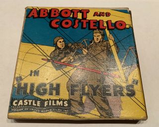 Abbott And Costello In “high Flyers”.  8mm Film.  Castle Films Complete Edition