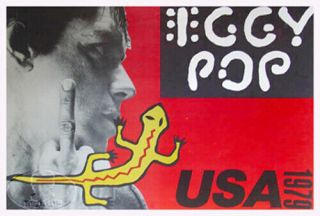 Iggy Pop 1979 Values Tour Concert Poster